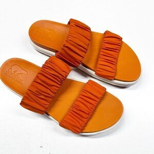 Sorel Roaming Sandal Orange Slides  Womens Size 10